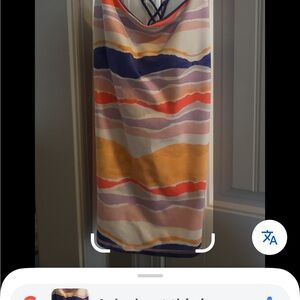 Lululemon dancing warrior Multicolor Wave Pattern tank top